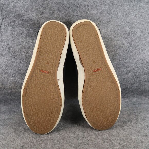 Taos Shoes Womens 9.5 Sneaker Lifestyle Casual Leather Capital Black Low Lace Up - Picture 9 of 16